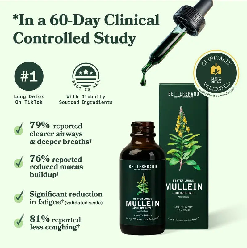 Mullein + Chlorophyll Lung Detox Drops