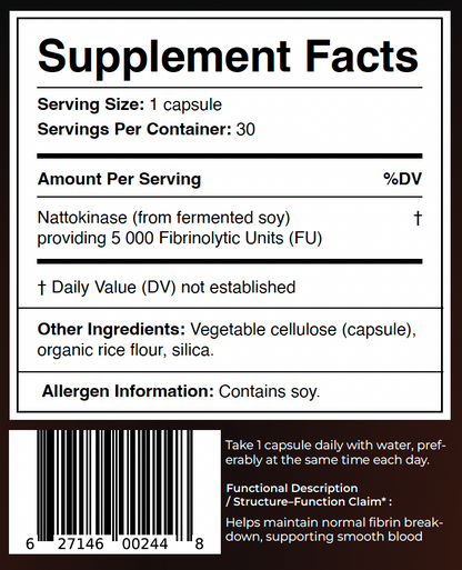 Support Healthy Arteries, Healthy Circulation & Cardiovascular Wellness - Naturally, With Nattokinase*