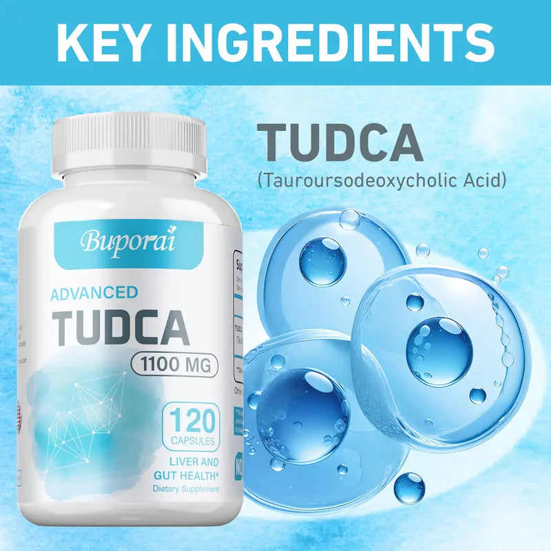 TUDCA Liver Support – 1100mg Bile Salt Capsules for Detox, Cleanse & Repair (60 Count)