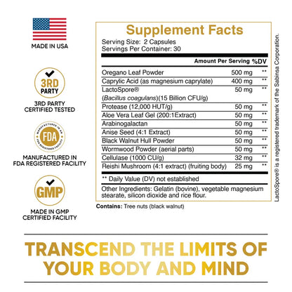 Candida Cleanse - Gut & Colon Support (60 Capsules)
