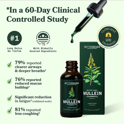 Mullein + Chlorophyll Lung Detox Drops