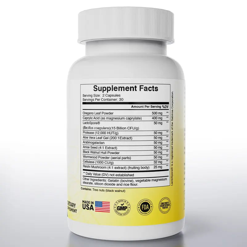 Candida Cleanse - Gut & Colon Support (60 Capsules)